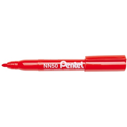 Pentel Permanent-Marker GREEN-LABEL NN50, rot