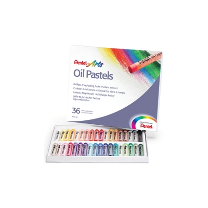 PentelArts lpastellkreide PHN4, 36er Kunststoff-Etui