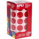 APLI kids Sticker creative "Rund", auf Rolle, rot