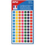 APLI Markierungspunkte, Durchmesser: 8 mm, farbig sortiert