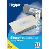 agipa Universal-Etiketten, 38 x 21,2 mm, wei, rechteckig