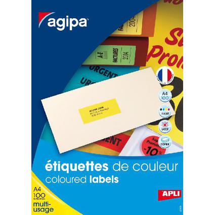 APLI Adress-Etiketten, 210 x 297 mm, neongrn