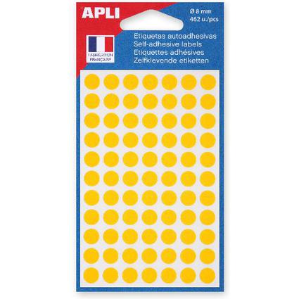 APLI Markierungspunkte, Durchmesser: 8 mm, rund, gelb