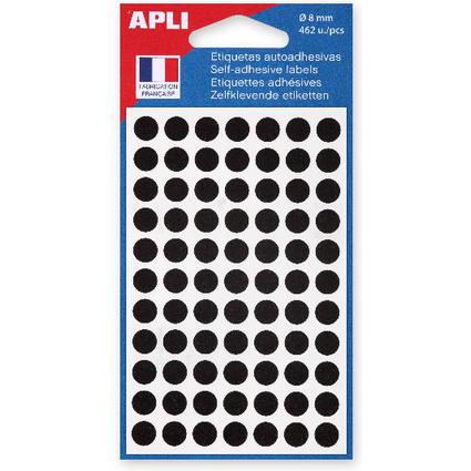 APLI Markierungspunkte, Durchmesser: 8 mm, schwarz