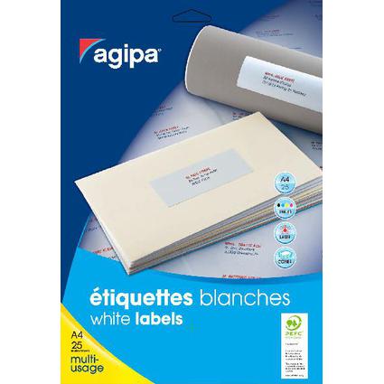 agipa Universal-Etiketten - Kleinpackung, 50 x 20 mm, wei