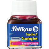 Pelikan tusche A, Inhalt: 10 ml im Glas, karminrot (2)