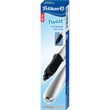 Pelikan twist Tintenroller, silber/schwarz