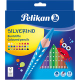 Pelikan dreikant-buntstifte SILVERINO dnn, 24er Kartonetui