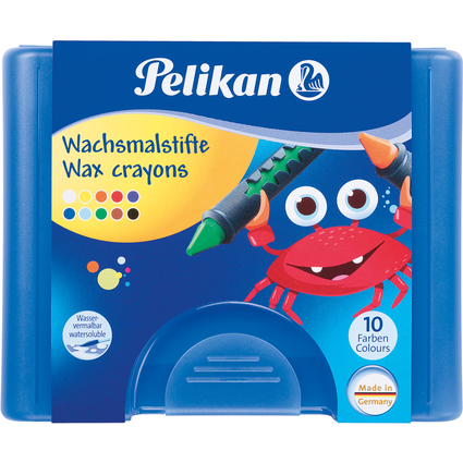 Pelikan Wachsmaler 655/10, mit Schiebehlse, rund