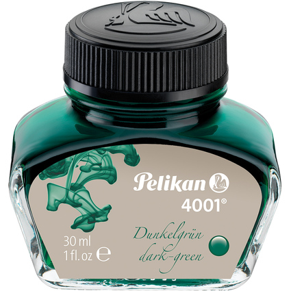 Pelikan Tinte 4001 im Glas, dunkelgrn, Inhalt: 30 ml