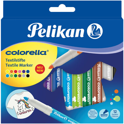 Pelikan Textilmarker colorella, 12er Kartonetui