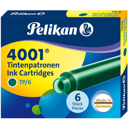 Pelikan Tintenpatronen 4001 TP/6, dunkelgrn