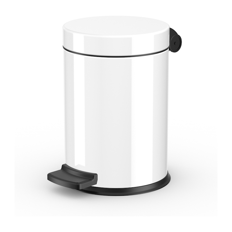 weiß Hailo Tret-Kosmetikeimer Solid S 4 Liter 