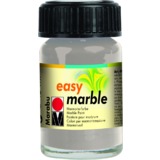 Marabu marmorierfarbe "Easy Marble", silber, 15 ml, im Glas