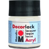 Marabu acryllack "Decorlack", wei, 50 ml, im Glas