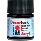 Marabu acryllack "Decorlack", schwarz, 50 ml, im Glas