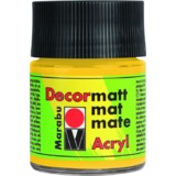 Marabu acrylfarbe "Decormatt", mittelgelb, 50 ml, im Glas