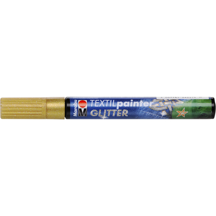 Marabu Textilmarker "Textil Painter Glitter", gold