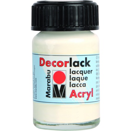 Marabu Acryllack "Decorlack", wei, 15 ml, im Glas