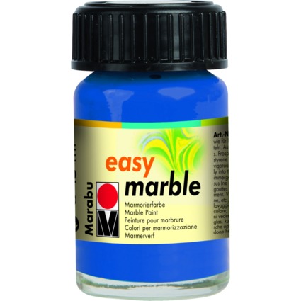 Marabu Marmorierfarbe "Easy Marble", azurblau, 15 ml, Glas