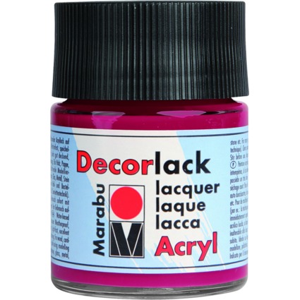 Marabu Acryllack "Decorlack", karminrot, 50 ml, im Glas