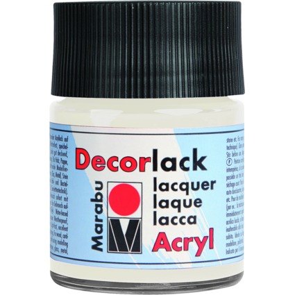 Marabu Acryllack "Decorlack", wei, 50 ml, im Glas