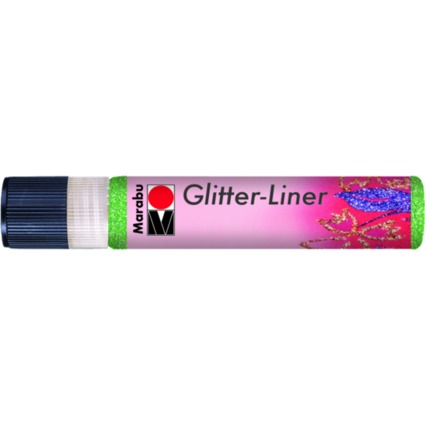 Marabu Effektfarbe "Glitter-Liner", glitter-kiwigrn, 25 ml