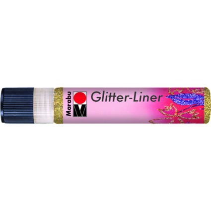 Marabu Effektfarbe "Glitter-Liner", glitter-gold, 25 ml