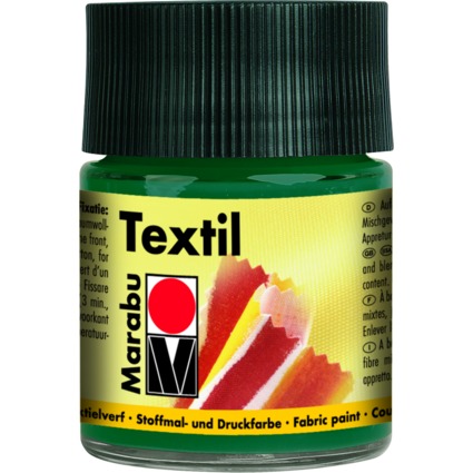 Marabu Textilfarbe "Textil", dunkelgrn, 50 ml, im Glas