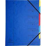 EXACOMPTA Ordnungsmappe, din A4, Karton, 7 Fcher, blau