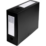 EXACOMPTA archivbox mit Druckknopf, PP, 100 mm, schwarz