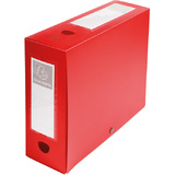EXACOMPTA archivbox mit Druckknopf, PP, 100 mm, rot