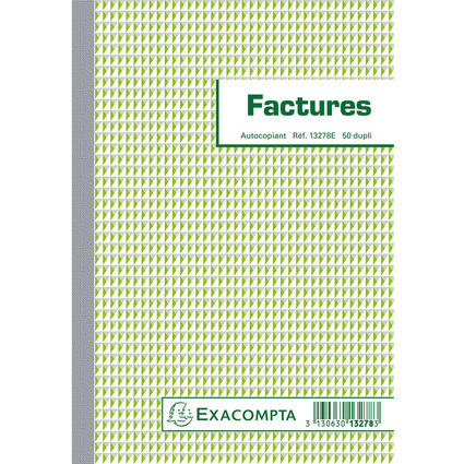EXACOMPTA Manifold "Factures", 210 x 148 mm, dupli