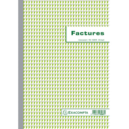 EXACOMPTA Manifold "Factures", 297 x 210 mm, dupli
