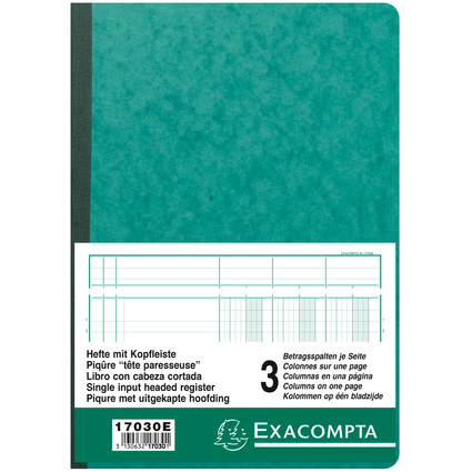 EXACOMPTA Spaltenbuch DIN A4, 3 Spalten je Seite