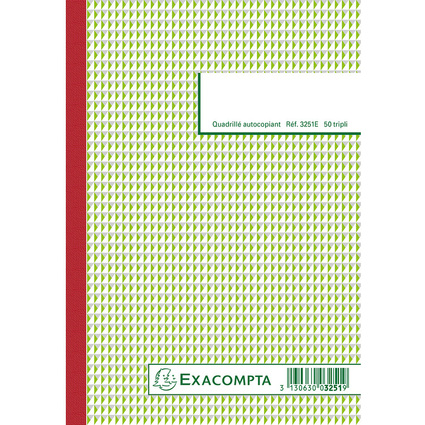 EXACOMPTA Manifold "Quadrill", 210 x 148 mm, tripli