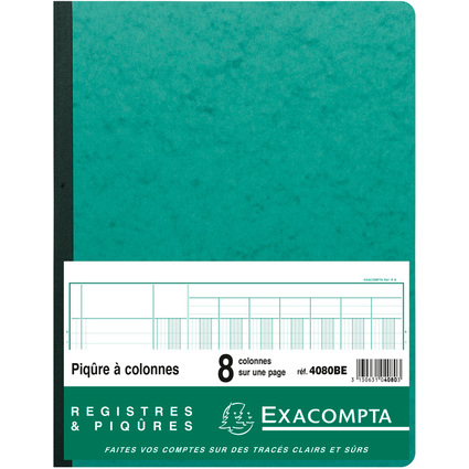 EXACOMPTA Piqre  colonnes, 8 colonnes, 33 lignes