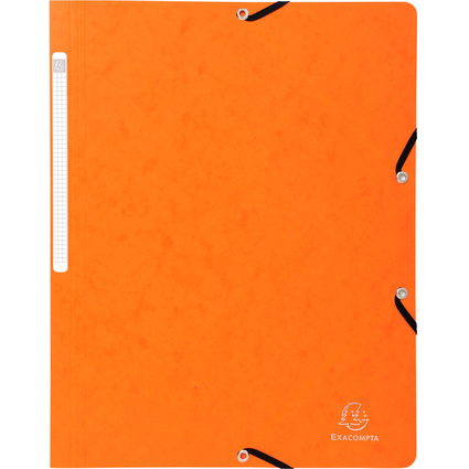 EXACOMPTA Eckspannermappe, DIN A4, Karton, orange