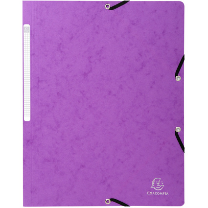 EXACOMPTA Eckspannermappe, DIN A4, Karton, fuchsia