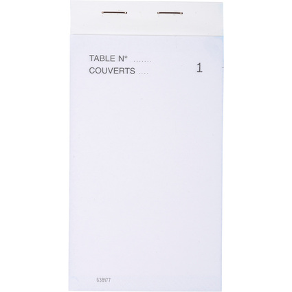 EXACOMPTA Bloc Matre d'Htel, 80 x 150 mm vertical, dupli