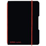 herlitz notizheft my.book flex, A6, PP-Cover, schwarz