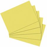 herlitz Karteikarten, din A5, blanko, gelb