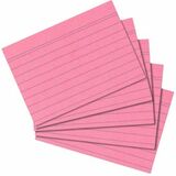 herlitz Karteikarten, din A8, liniert, rosa