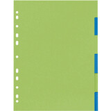 herlitz karton-register GREENline, blanko, A4, 6-teilig