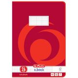 herlitz schulheft x.book, din A4, lineatur 26 / kariert