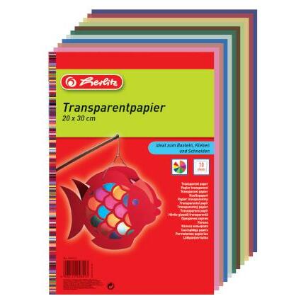 herlitz Transparentpapier, 200 x 300 mm, Inhalt: 10 Blatt