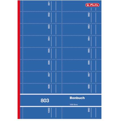 herlitz Formularbuch "Bonbuch 803", DIN A4, sortiert