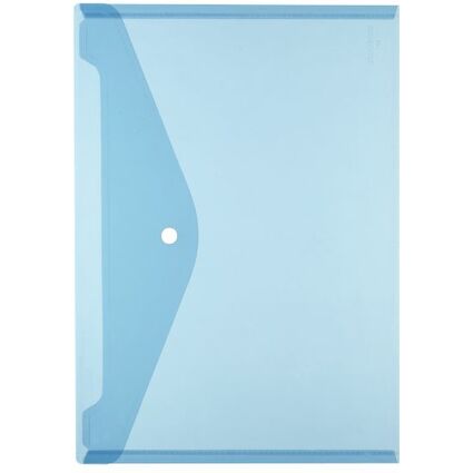 herlitz Dokumententasche, DIN A4, PP, blau/transparent