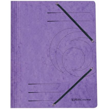 herlitz Eckspannermappe easyorga, DIN A4, violett