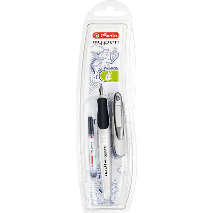 herlitz Fllhalter my.pen, Federbreite: L, wei/schwarz